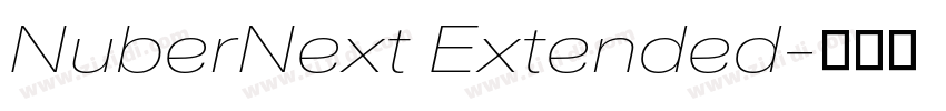 NuberNext Extended字体转换